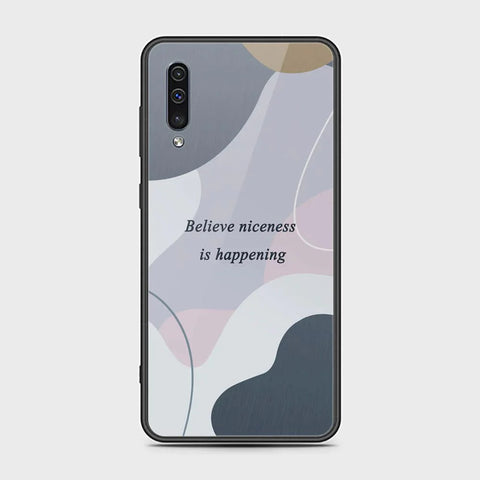 Samsung Galaxy A50s Cover - Happy Series - HQ Ultra Shine Premium Infinity Glass Soft Silicon Borders Case