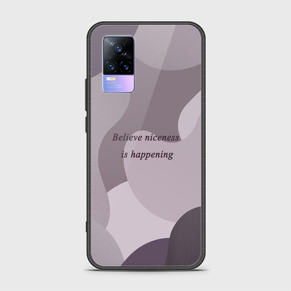Vivo Y73 Cover - Happy Series - HQ Ultra Shine Premium Infinity Glass Soft Silicon Borders Case (Fast Delivery)