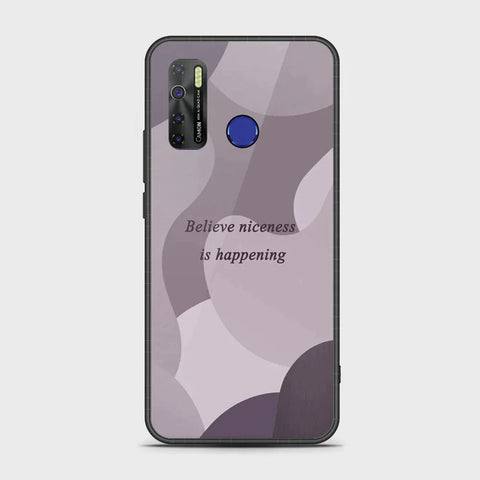 Infinix Hot 9 Pro Cover - Happy Series - HQ Ultra Shine Premium Infinity Glass Soft Silicon Borders Case