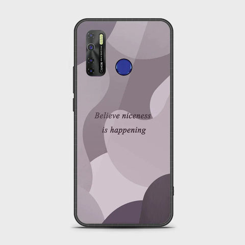Infinix Hot 9 Cover - Happy Series - HQ Ultra Shine Premium Infinity Glass Soft Silicon Borders Case