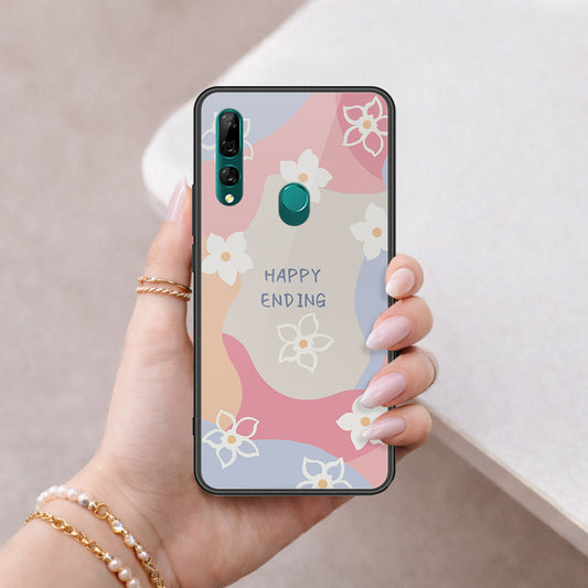 Huawei Y9 Prime 2019 Cover - Happy Series - HQ Ultra Shine Premium Infinity Glass Soft Silicon Borders Case