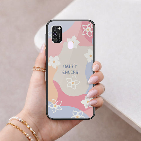 Samsung Galaxy M30s Cover - Happy Series - HQ Ultra Shine Premium Infinity Glass Soft Silicon Borders Case
