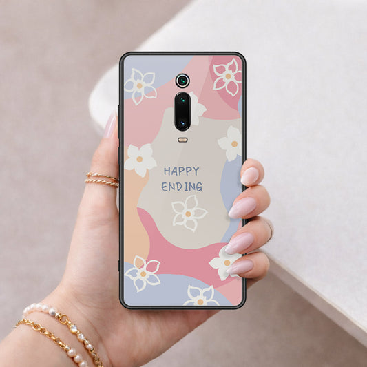 Xiaomi Mi 9T Pro Cover - Happy Series - HQ Ultra Shine Premium Infinity Glass Soft Silicon Borders Case