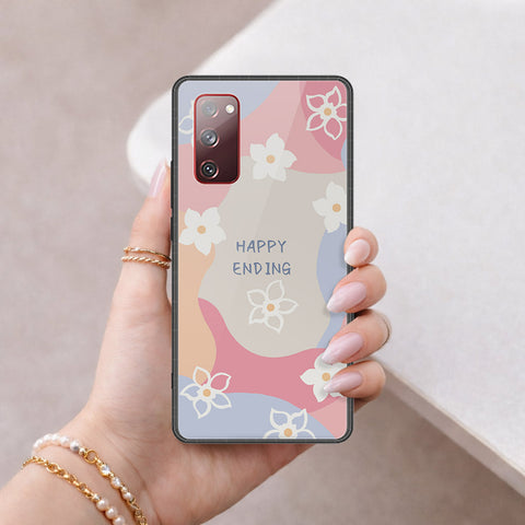 Samsung Galaxy S20 FE Cover - Happy Series - HQ Ultra Shine Premium Infinity Glass Soft Silicon Borders Case