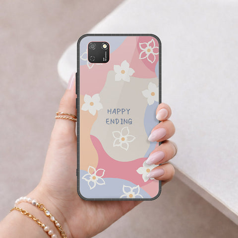 Honor 9S Cover - Happy Series - HQ Ultra Shine Premium Infinity Glass Soft Silicon Borders Case