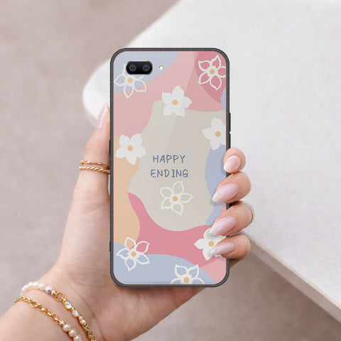 Oppo A12e Cover - Happy Series - HQ Ultra Shine Premium Infinity Glass Soft Silicon Borders Case