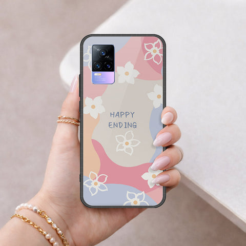 Vivo V21e Cover - Happy Series - HQ Ultra Shine Premium Infinity Glass Soft Silicon Borders Case
