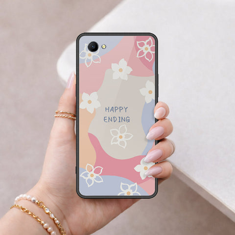 Oppo A3 Cover - Happy Series - HQ Ultra Shine Premium Infinity Glass Soft Silicon Borders Case