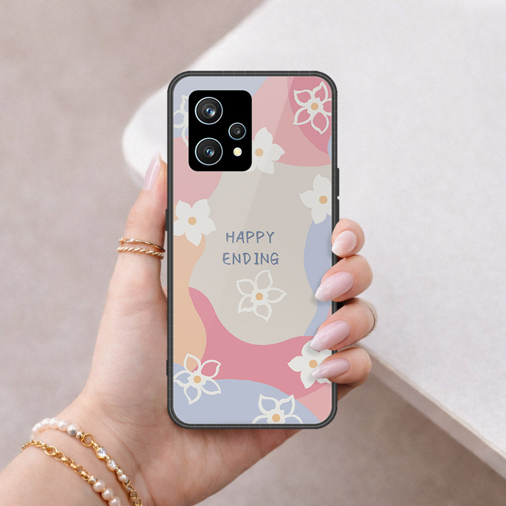 Realme 9 Pro Plus  Cover - Happy Series - HQ Ultra Shine Premium Infinity Glass Soft Silicon Borders Case