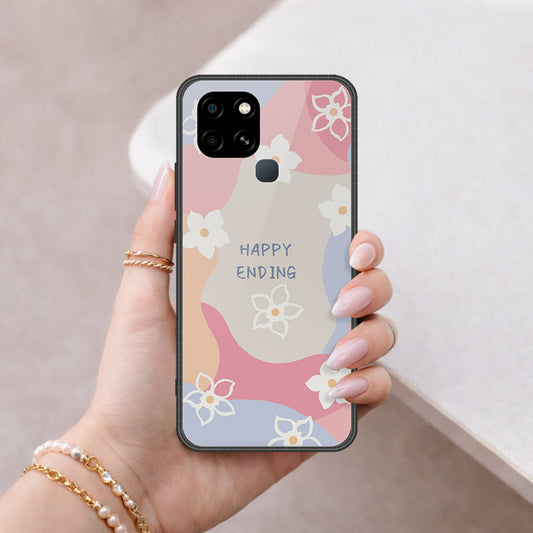 Infinix Smart 6 Cover - ONation Persian Rugs Series 2 - HQ Ultra Shine Premium Infinity Glass Soft Silicon Borders Cas