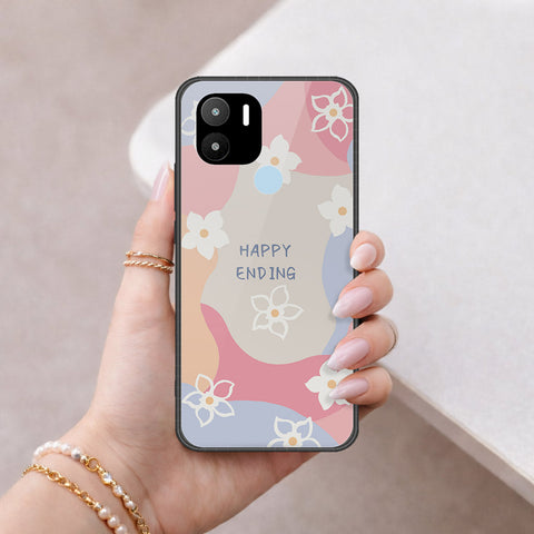 Xiaomi Poco C50 Cover - Happy Series - HQ Ultra Shine Premium Infinity Glass Soft Silicon Borders Case