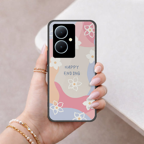 Vivo V29 Lite Cover - Happy Series - HQ Ultra Shine Premium Infinity Glass Soft Silicon Borders Case