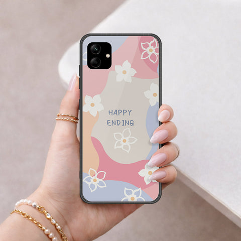 Samsung Galaxy A56 Cover - Happy Series - HQ Ultra Shine Premium Infinity Glass Soft Silicon Borders Case
