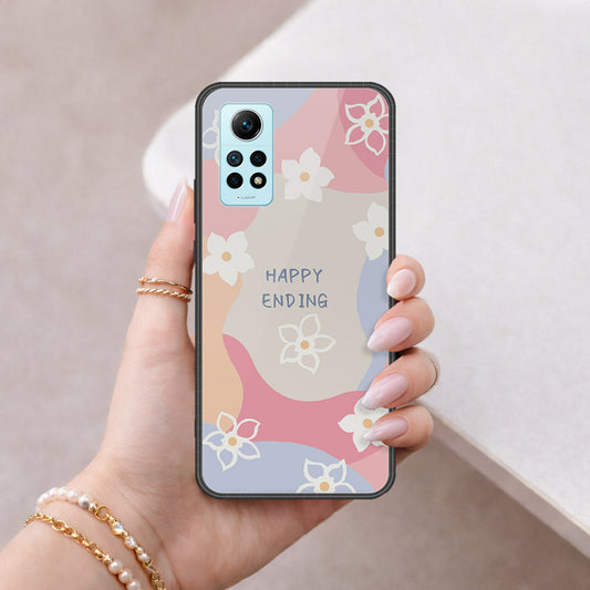 Xiaomi Redmi Note 12 Pro 4G Cover - Happy Series - HQ Ultra Shine Premium Infinity Glass Soft Silicon Borders Case