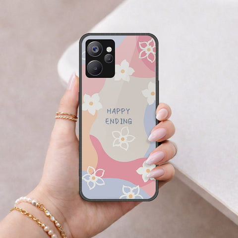 Realme 9i 5G Cover - Happy Series - HQ Ultra Shine Premium Infinity Glass Soft Silicon Borders Case