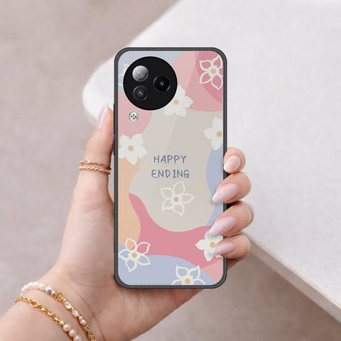 Xiaomi Civi 3 Cover - Happy Series - HQ Ultra Shine Premium Infinity Glass Soft Silicon Borders Case