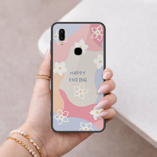 Vivo Z3 Cover - Happy Series - HQ Ultra Shine Premium Infinity Glass Soft Silicon Borders Case