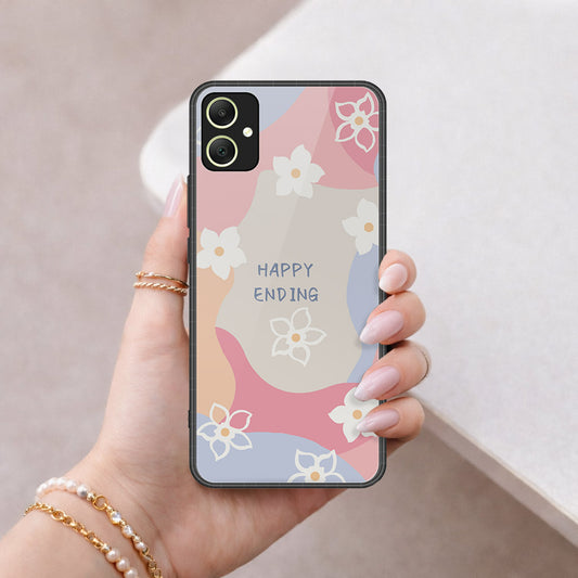 Samsung Galaxy M05 Cover - Happy Series - HQ Ultra Shine Premium Infinity Glass Soft Silicon Borders Case