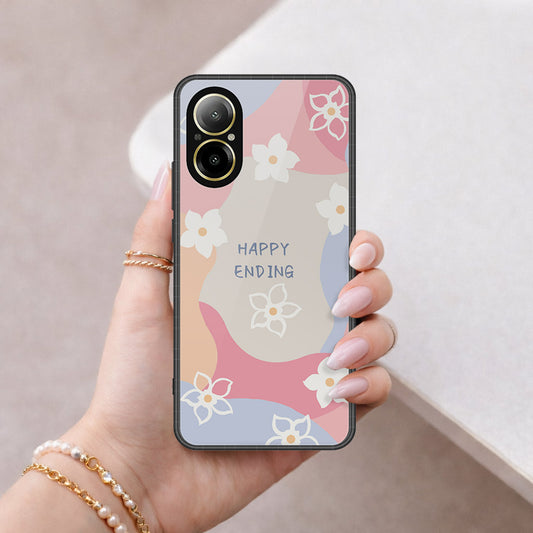 Realme C67 4G Cover - Happy Series - HQ Ultra Shine Premium Infinity Glass Soft Silicon Borders Case