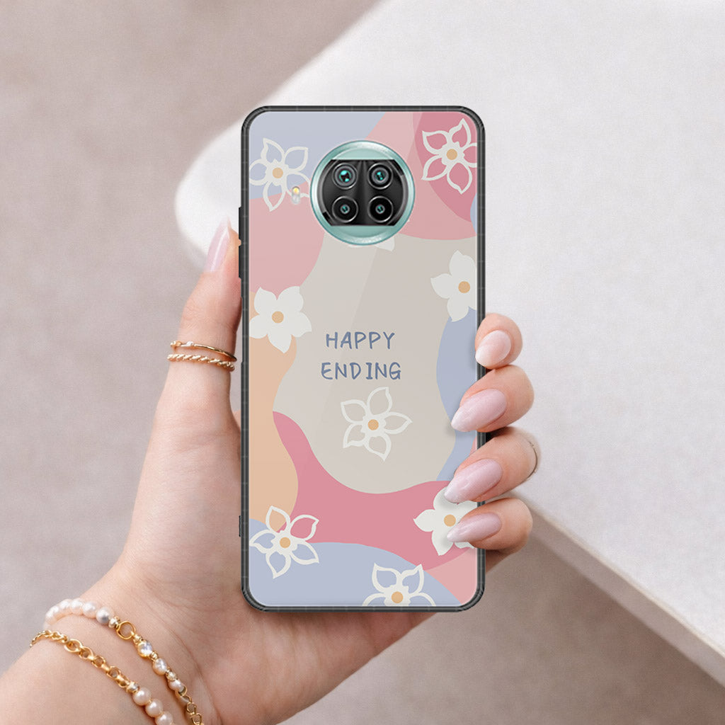 Xiaomi Redmi Note 9 Pro 5G Cover - Happy Series - HQ Ultra Shine Premium Infinity Glass Soft Silicon Borders Case