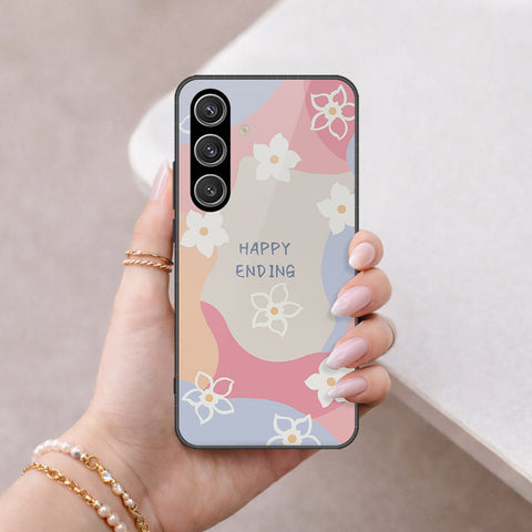 Samsung Galaxy S25 FE Cover - Happy Series - HQ Ultra Shine Premium Infinity Glass Soft Silicon Borders Case