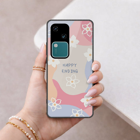 Vivo S18 Cover - Happy Series - HQ Ultra Shine Premium Infinity Glass Soft Silicon Borders Case