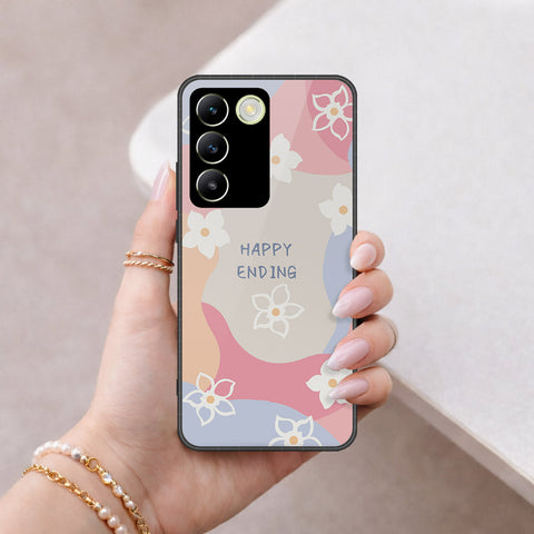 Vivo V30 Lite 4G Cover - Happy Series - HQ Ultra Shine Premium Infinity Glass Soft Silicon Borders Case