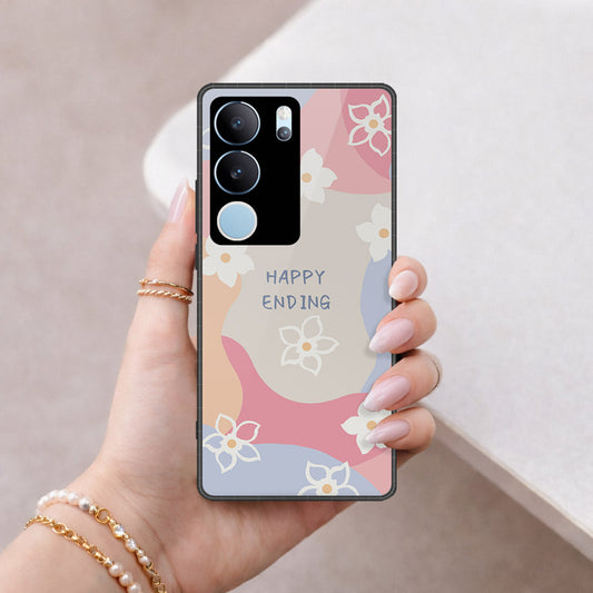 Vivo V29 Pro Cover - Happy Series - HQ Ultra Shine Premium Infinity Glass Soft Silicon Borders Case