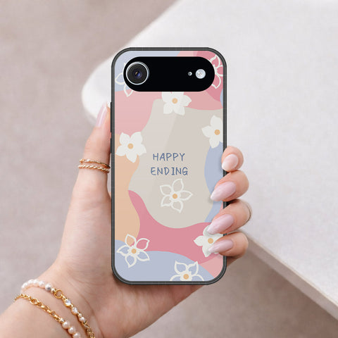 iPhone 18 Air - Happy Series - HQ Ultra Shine Premium Infinity Glass Soft Silicon Borders Case