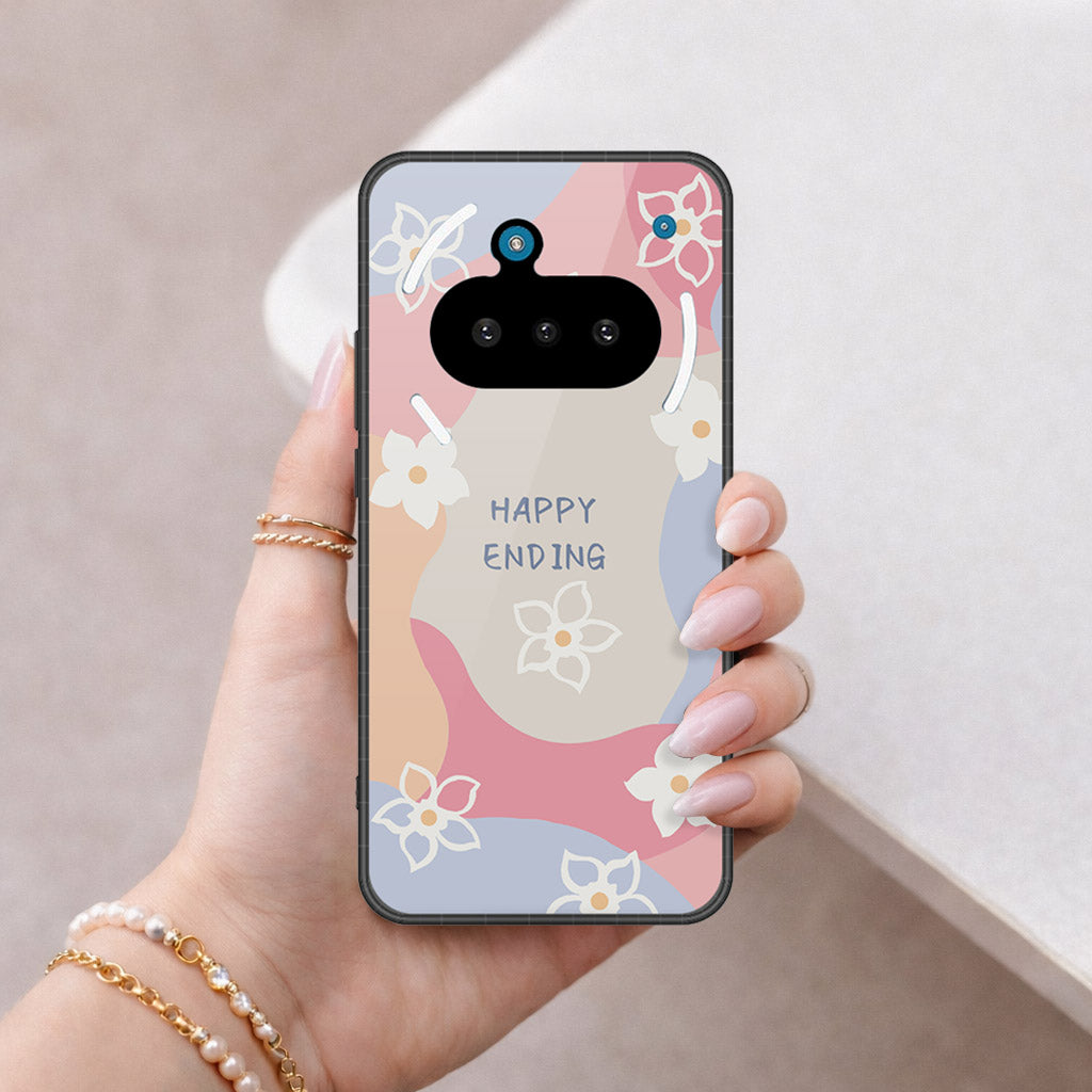 Nothing Phone 3a Cover - Happy Series - HQ Ultra Shine Premium Infinity Glass Soft Silicon Borders Case