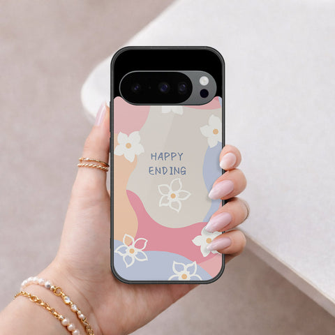 Google Pixel 10 Pro Cover - Happy Series - HQ Ultra Shine Premium Infinity Glass Soft Silicon Borders Case