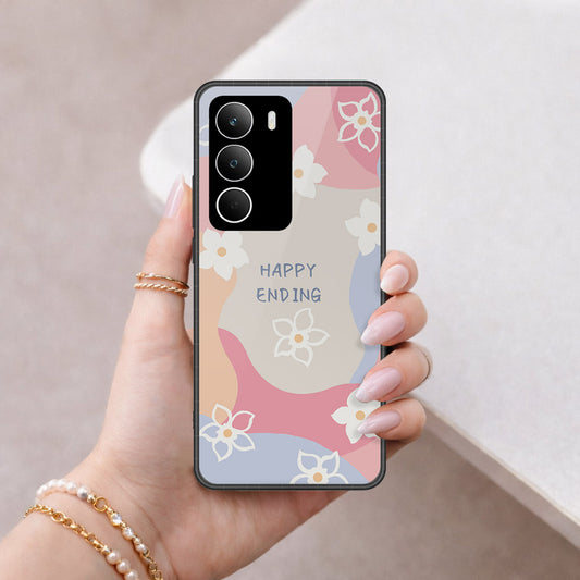 Realme C71 Cover - Happy Series - HQ Ultra Shine Premium Infinity Glass Soft Silicon Borders Case