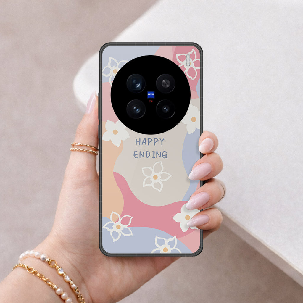 Realme C75 Cover - Happy Series - HQ Ultra Shine Premium Infinity Glass Soft Silicon Borders Case