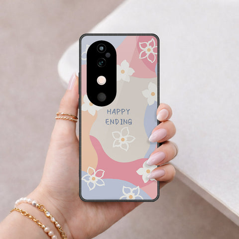 Vivo S19 Pro Cover - Happy Series - HQ Ultra Shine Premium Infinity Glass Soft Silicon Borders Case
