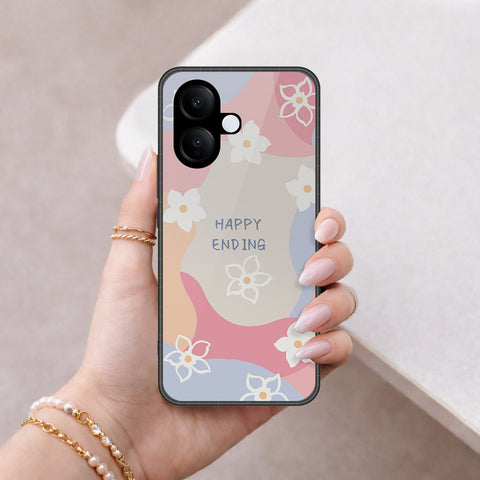 Vivo V40 Lite (IDN) Cover - Happy Series - HQ Ultra Shine Premium Infinity Glass Soft Silicon Borders Case