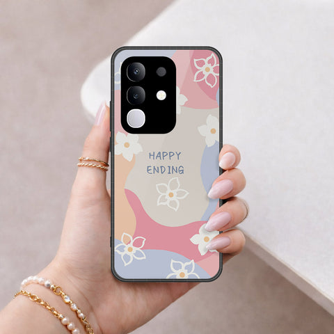 Vivo T4x Cover - Happy Series - HQ Ultra Shine Premium Infinity Glass Soft Silicon Borders Case