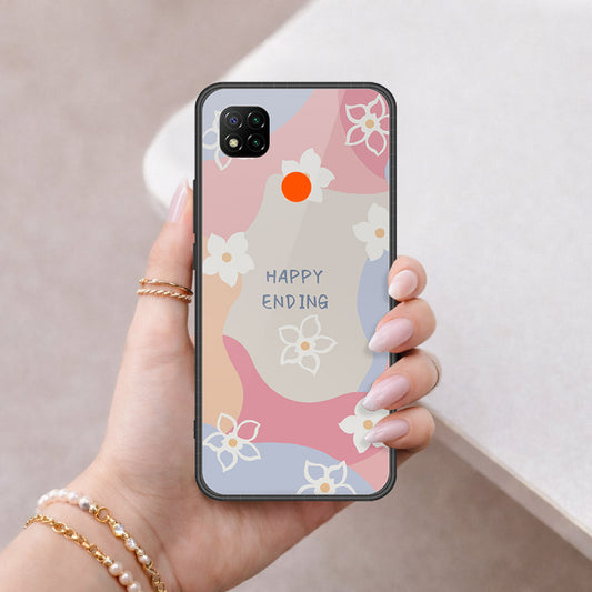 Xiaomi Poco C31 Cover - Happy Series - HQ Ultra Shine Premium Infinity Glass Soft Silicon Borders Case
