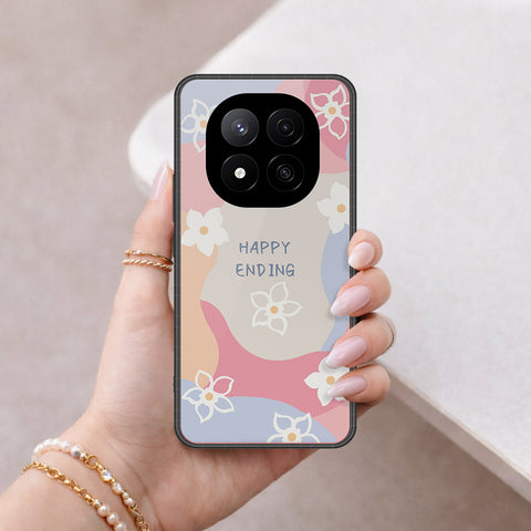 Xiaomi Poco X7 Cover - Happy Series - HQ Ultra Shine Premium Infinity Glass Soft Silicon Borders Case