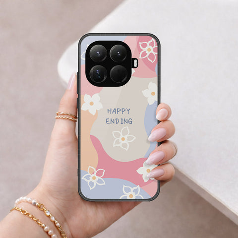 Xiaomi 15t Pro - Happy Series - HQ Ultra Shine Premium Infinity Glass Soft Silicon Borders Case