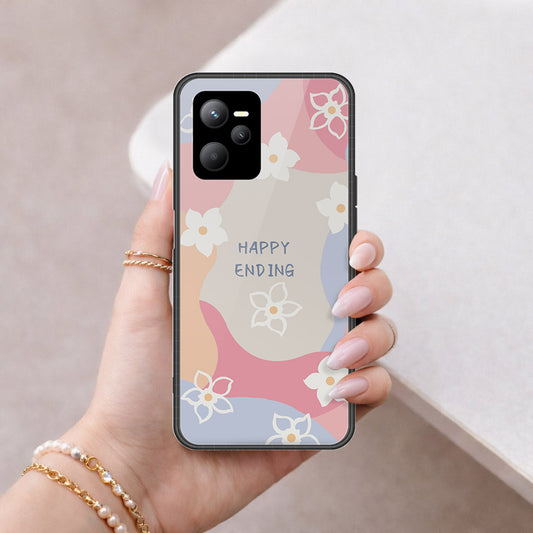 Realme Narzo 50A Prime Cover - Happy Series - HQ Ultra Shine Premium Infinity Glass Soft Silicon Borders Case