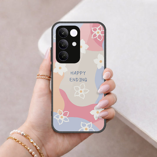Realme C85 Pro Cover - Happy Series - HQ Ultra Shine Premium Infinity Glass Soft Silicon Borders Case