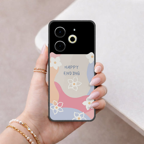 Tecno Pova 6 Pro Cover - Happy Series - HQ Ultra Shine Premium Infinity Glass Soft Silicon Borders Case