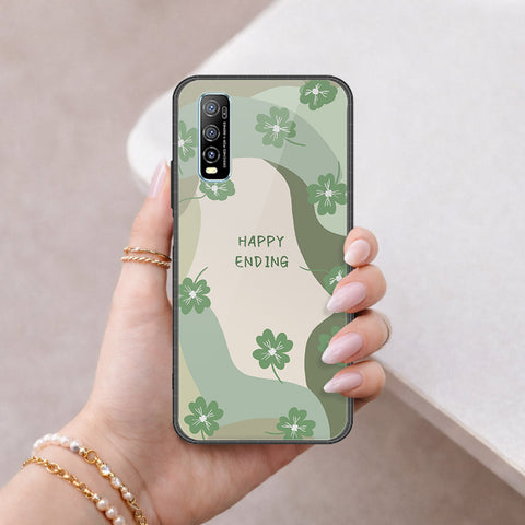 Vivo Y70s Cover - Happy Series - HQ Ultra Shine Premium Infinity Glass Soft Silicon Borders Case