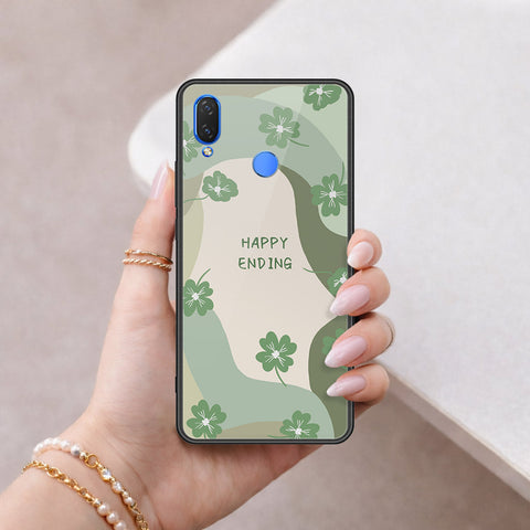 Huawei Y9 2019 Cover - Happy Series - HQ Ultra Shine Premium Infinity Glass Soft Silicon Borders Case
