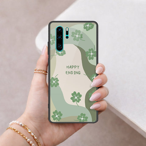 Huawei P30 Pro Cover - Happy Series - HQ Ultra Shine Premium Infinity Glass Soft Silicon Borders Case