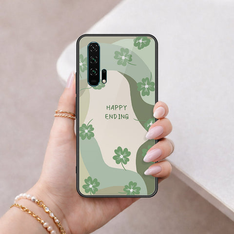 Honor 20 Pro Cover - Happy Series - HQ Ultra Shine Premium Infinity Glass Soft Silicon Borders Case