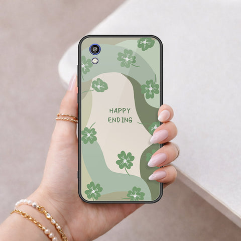 Huawei Honor 8S Cover - Happy Series - HQ Ultra Shine Premium Infinity Glass Soft Silicon Borders Case