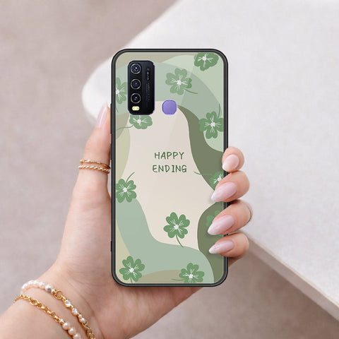 Vivo Y30 Cover - Happy Series - HQ Ultra Shine Premium Infinity Glass Soft Silicon Borders Case