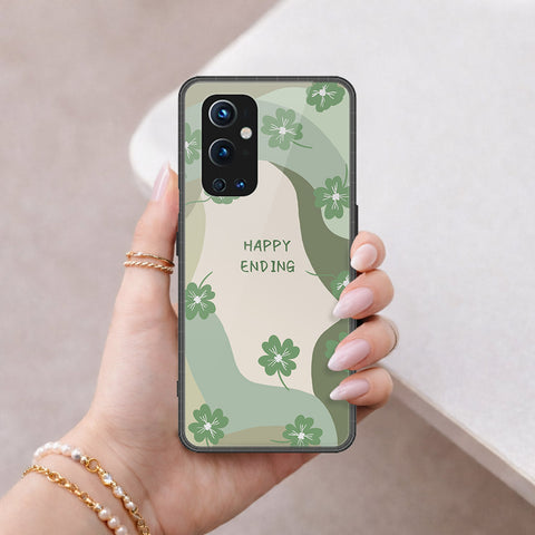 OnePlus 9 Pro Cover - Happy Series - HQ Ultra Shine Premium Infinity Glass Soft Silicon Borders Case