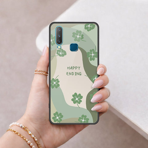 Vivo Y12 Cover - Happy Series - HQ Ultra Shine Premium Infinity Glass Soft Silicon Borders Case